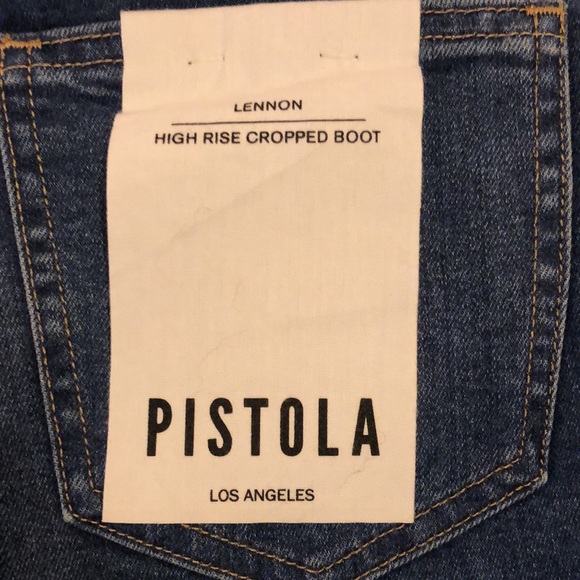 NWT Pistola Lennon High Rise Raw Hem Crop Bootcut Jeans - Picture 3 of 12